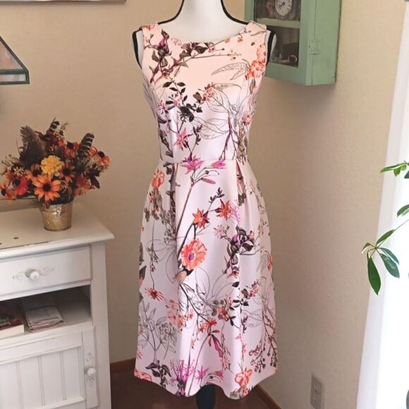 EnFocus Ponte Floral Dress - Picture 2 of 13